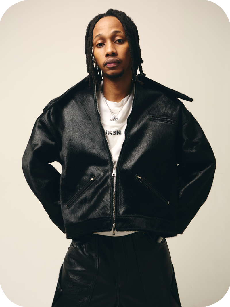 Black Cowhide Jacket