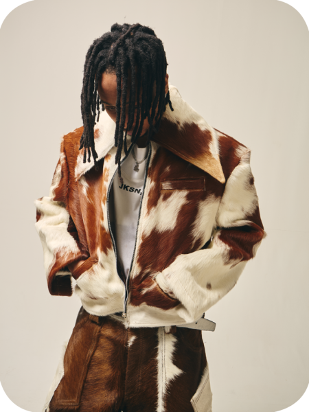Nguni Cowhide Wing Jacket - Image 3