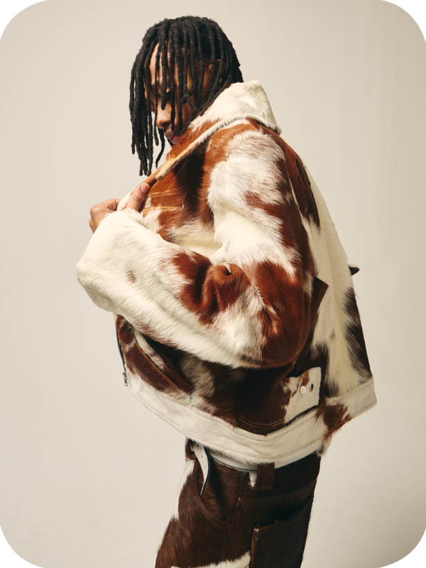 Nguni Cowhide Wing Jacket