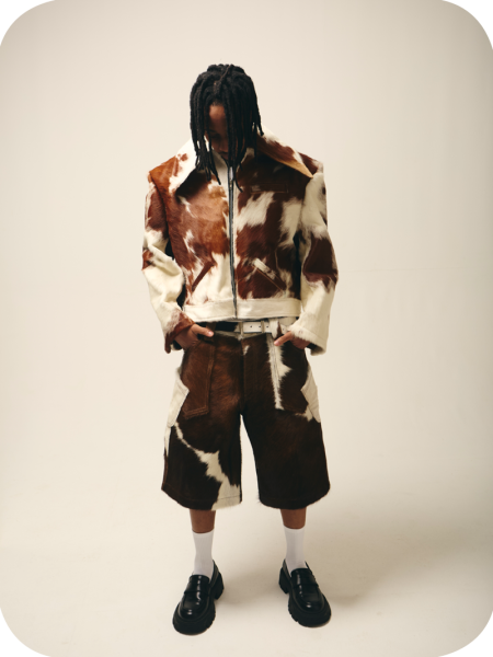 Nguni Cowhide Wing Jacket - Image 8
