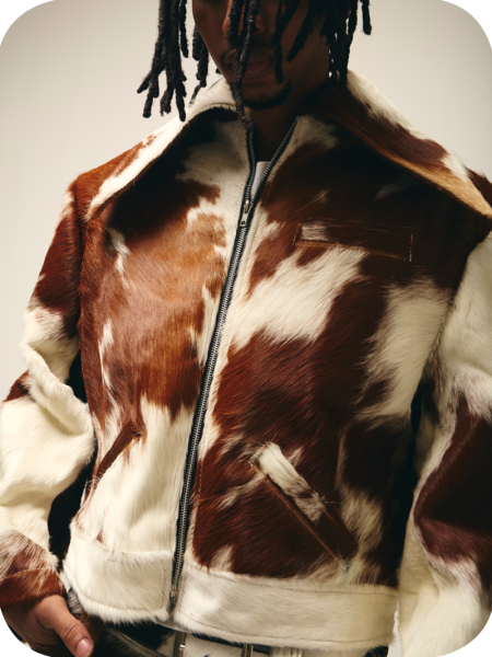 Nguni Cowhide Wing Jacket - Image 9