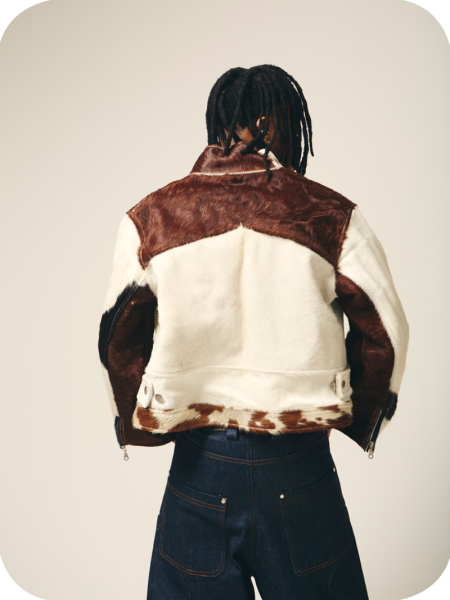 Hair on Hide Racer Jkt - Image 3