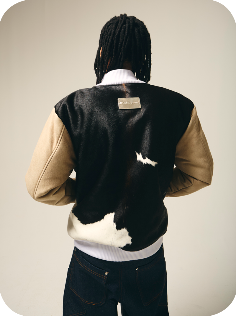 Cowhide Varsity Jacket - Image 8