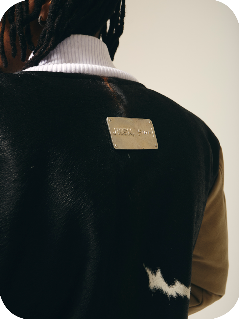 Cowhide Varsity Jacket - Image 6