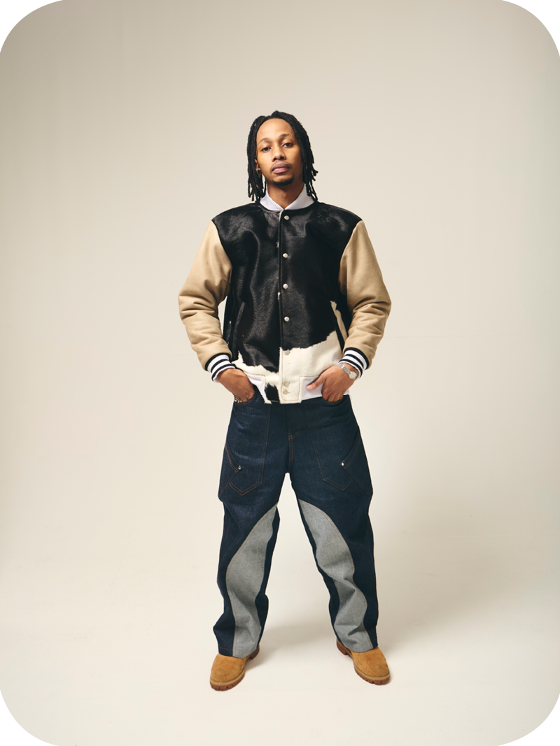 Cowhide Varsity Jacket - Image 4