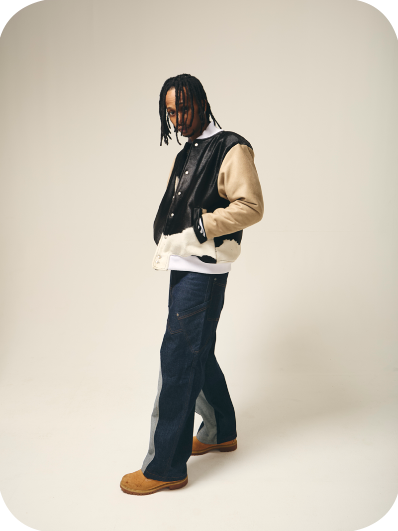 Cowhide Varsity Jacket - Image 3