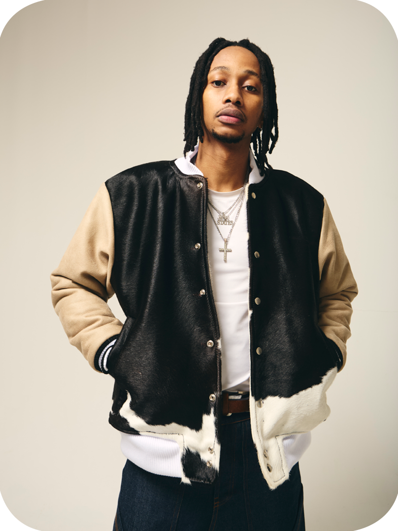 Cowhide Varsity Jacket - Image 2