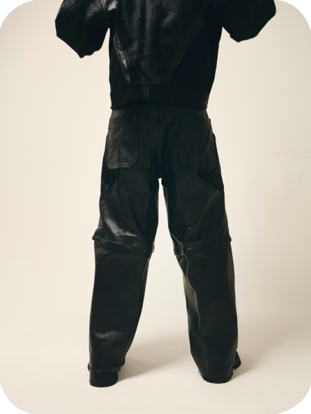 Black Leather Converts - Image 8