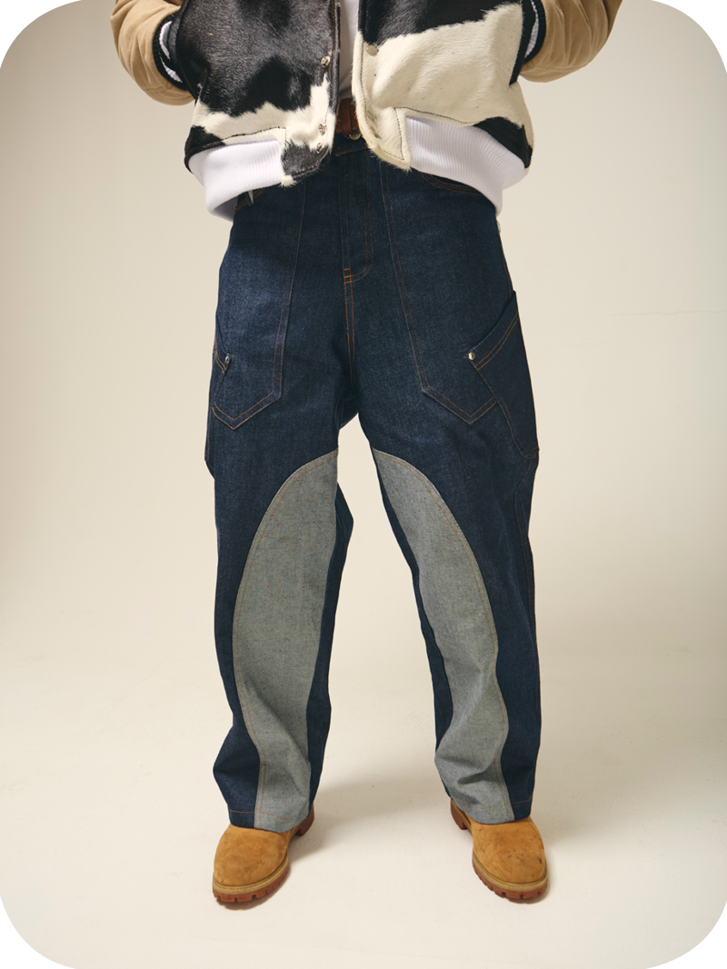 Blue 2Tone Denims Converts - Image 2