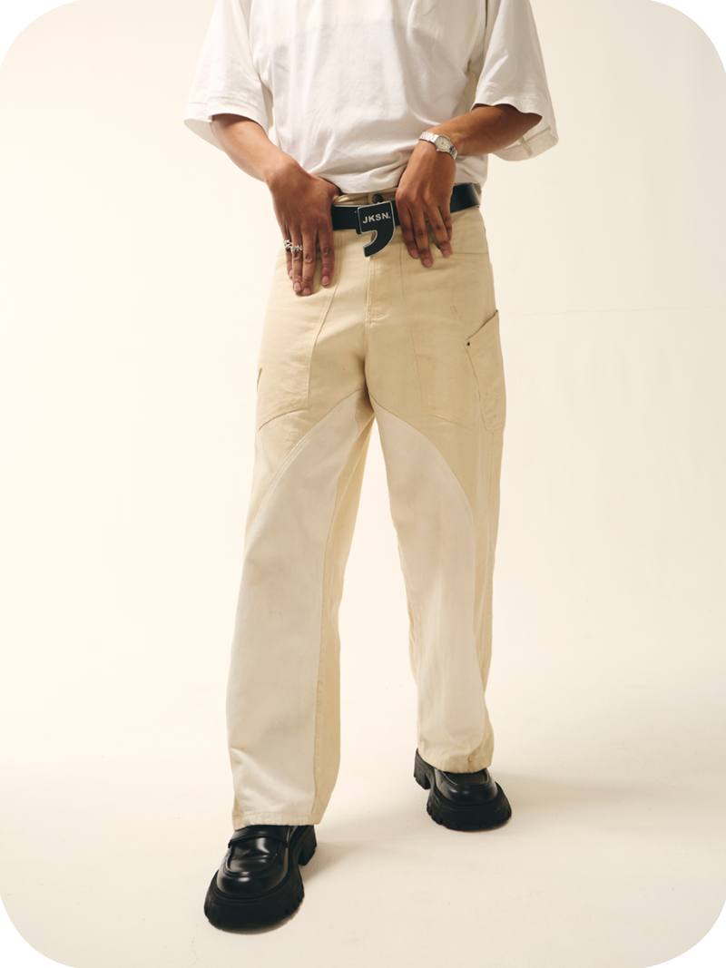 White 2Tone Denims Converts - Image 2